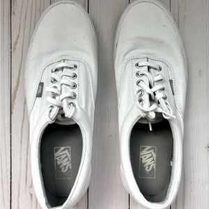 White Vans lace up sneakers
